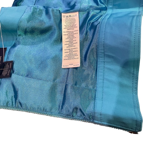 FRENCH CONNECTION BNWT SUMMER WIZARD CROP TOP SIZE 2 LAGOON BLUE - Picture 8 of 14